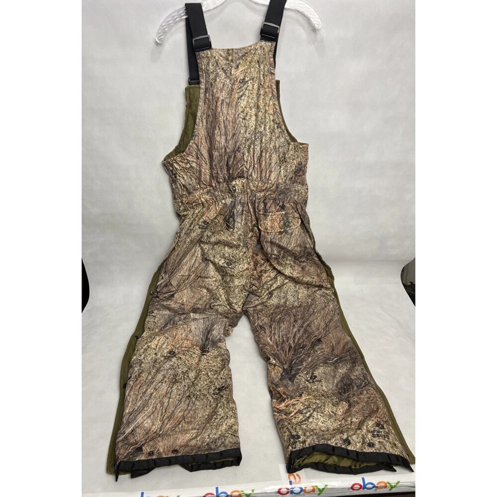 Mossy Oak Dry Stalker 2 Scent Stop Hunting Camo Overalls Bibs Men’s Size Large